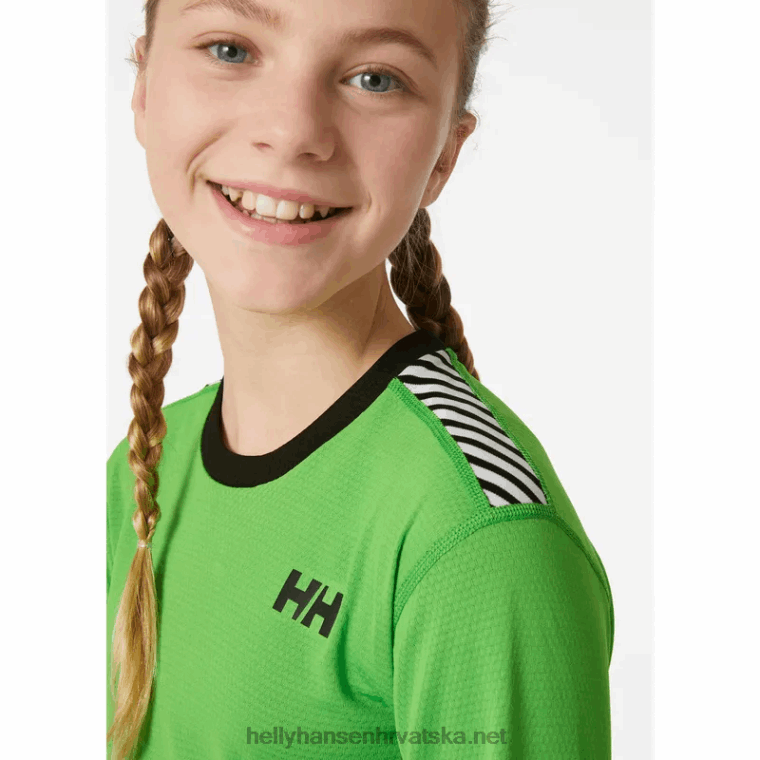 J0HV2487 juniorski hh lifa aktivni bazni set slojeva djeca Helly-Hansen siva melang/crna/mornarska