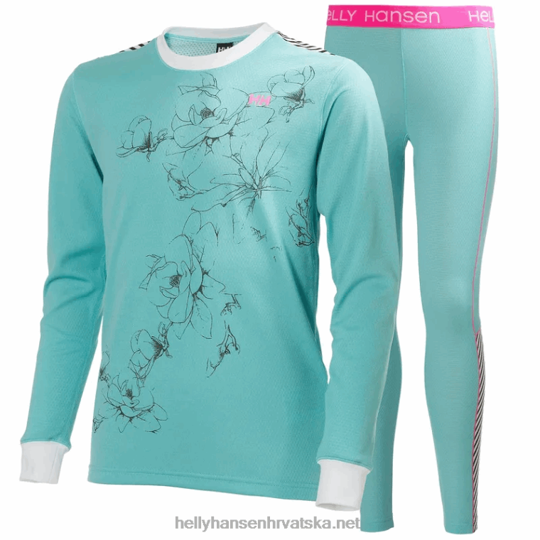 J0HV2488 juniorski hh lifa aktivni bazni set slojeva djeca Helly-Hansen djetelina