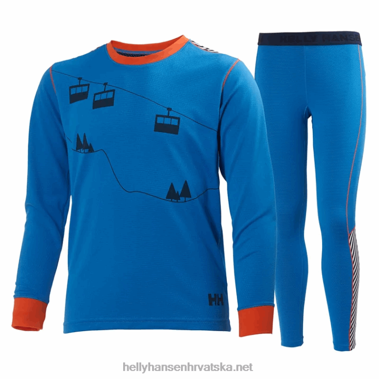 J0HV2488 juniorski hh lifa aktivni bazni set slojeva djeca Helly-Hansen djetelina