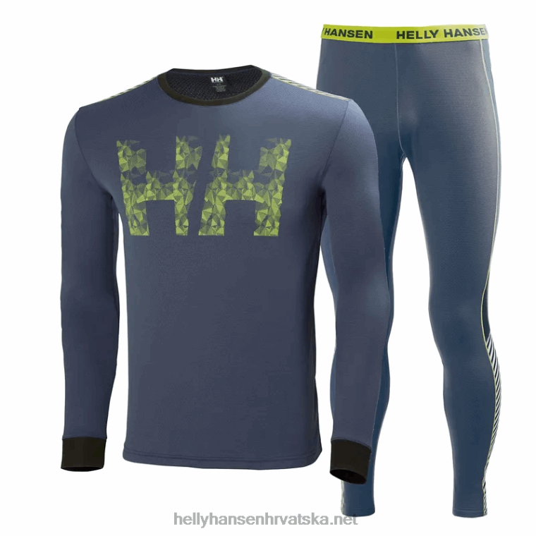 J0HV2488 juniorski hh lifa aktivni bazni set slojeva djeca Helly-Hansen djetelina