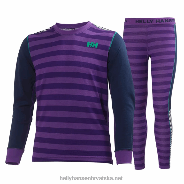 J0HV2489 juniorski hh lifa aktivni bazni set slojeva djeca Helly-Hansen djetelina / beba trupa