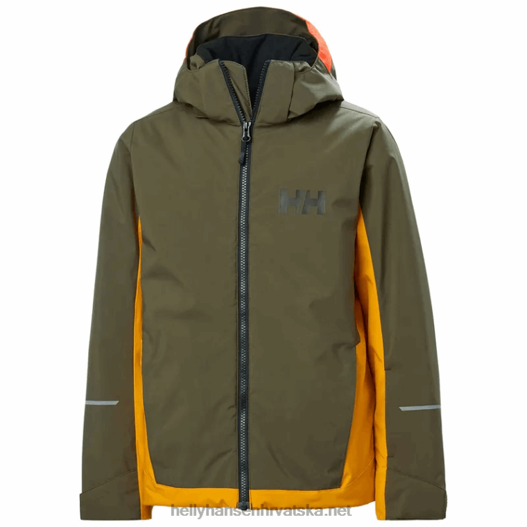 J0HV2397 juniori' quest skijaška jakna djeca Helly-Hansen malahit
