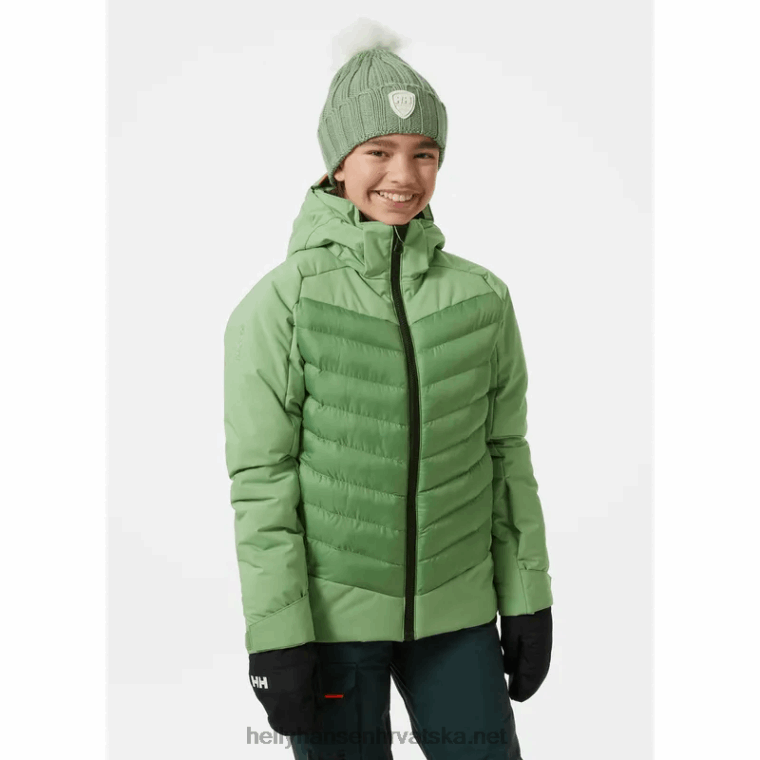 J0HV2411 juniorska spokojna skijaška jakna djeca Helly-Hansen ametist/baby trupa