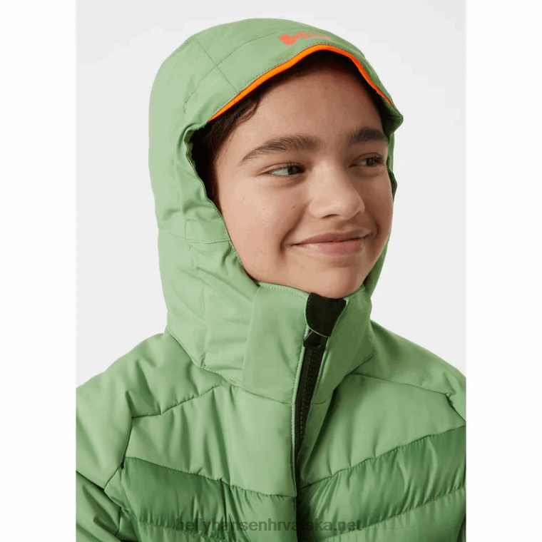 J0HV2411 juniorska spokojna skijaška jakna djeca Helly-Hansen ametist/baby trupa