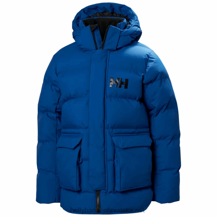 J0HV2415 urbana napuhana zimska parka za juniore djeca Helly-Hansen crno