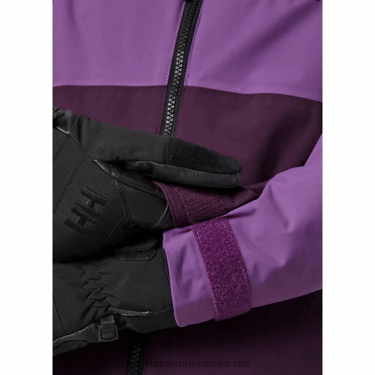 J0HV2417 juniorska traverse skijaška jakna djeca Helly-Hansen duboki fjord/crno