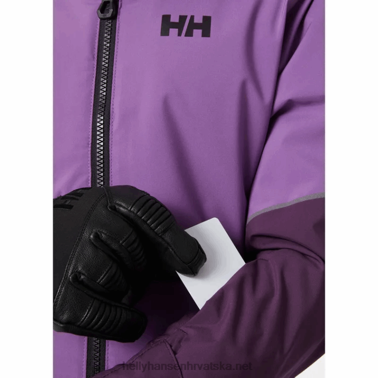 J0HV2436 juniorska skijaška jakna jewel resort djeca Helly-Hansen korisnost gre/crna