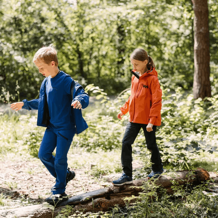 J0HV2551 juniorska fusion lab troslojna jakna djeca Helly-Hansen terakota/duboki fjord