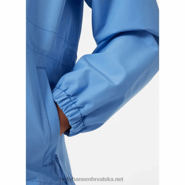 J0HV2553 juniorska kišna jakna celeste djeca Helly-Hansen terakota/duboki fjord