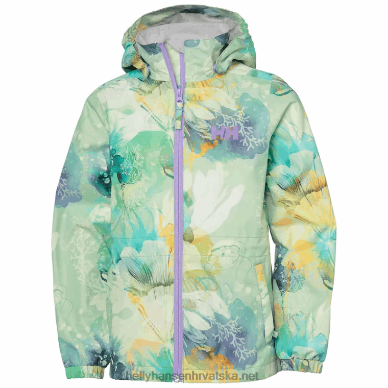 J0HV2556 juniorska kišna jakna celeste djeca Helly-Hansen vrijesak aop/breskva jeka