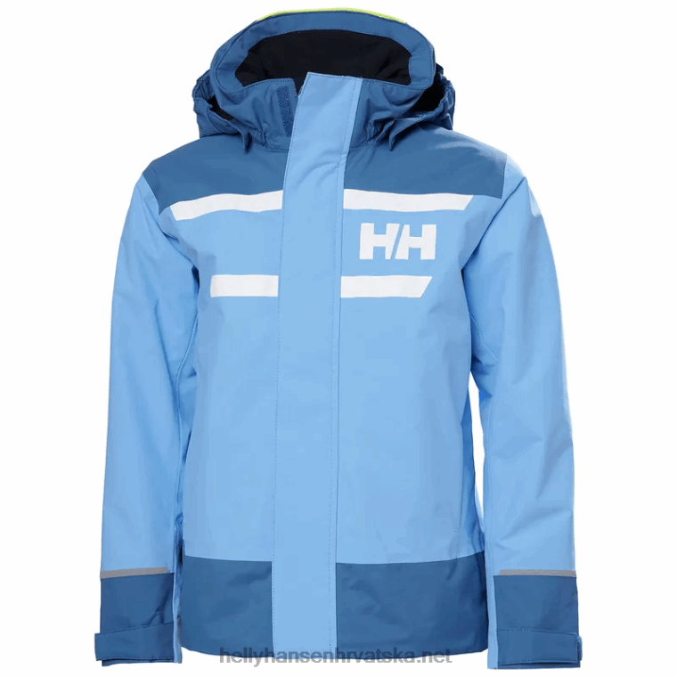 J0HV2557 juniorska jakna za jedrenje salt port 2.0 djeca Helly-Hansen breskva jeka/žad esra