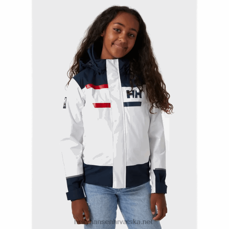 J0HV2558 juniorska jakna za jedrenje salt port 2.0 djeca Helly-Hansen svijetlo plava