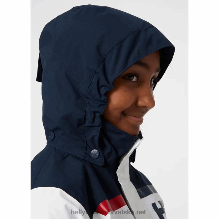 J0HV2558 juniorska jakna za jedrenje salt port 2.0 djeca Helly-Hansen svijetlo plava