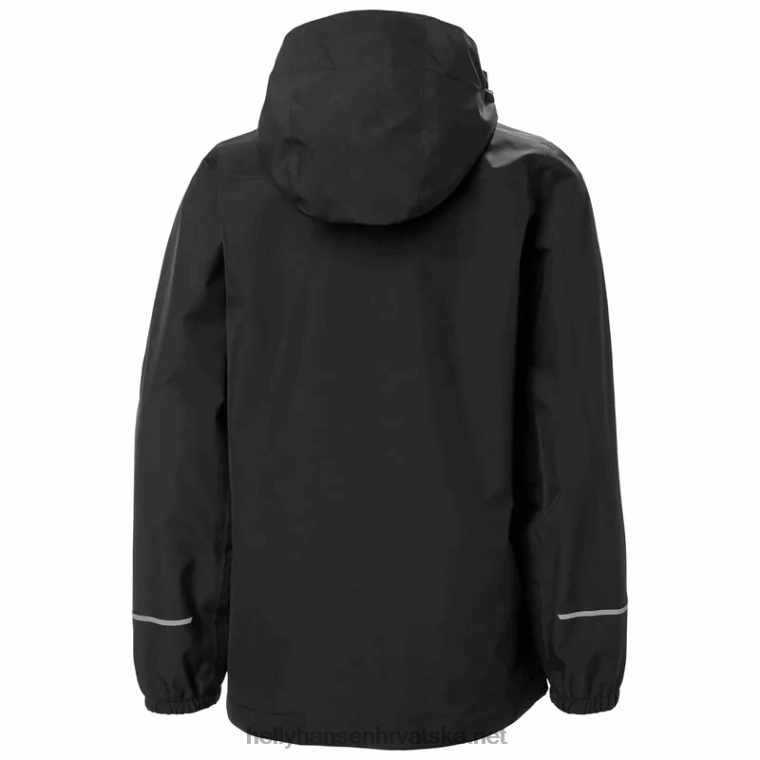 J0HV2565 juniorska juell vodootporna jakna djeca Helly-Hansen breskva jeka/duboki fjord