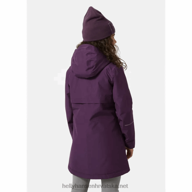 J0HV2751 juniorska lisburn izolirana kabanica djeca Helly-Hansen modra magla/crna