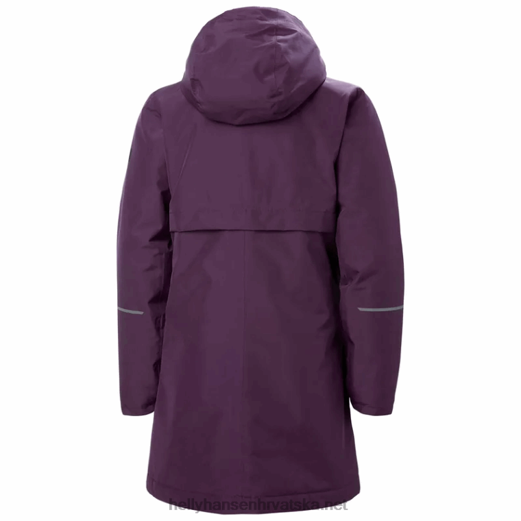 J0HV2751 juniorska lisburn izolirana kabanica djeca Helly-Hansen modra magla/crna