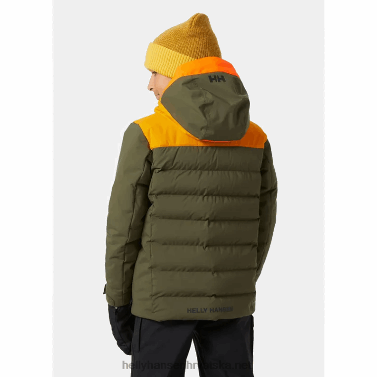 J0HV2753 juniorska ciklonska skijaška jakna djeca Helly-Hansen ametist/duboki fjord