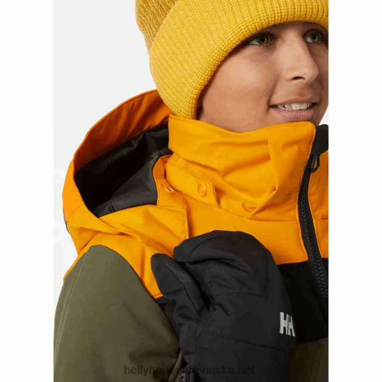 J0HV2753 juniorska ciklonska skijaška jakna djeca Helly-Hansen ametist/duboki fjord