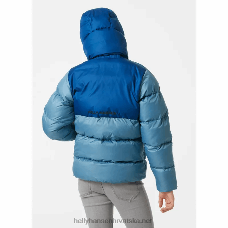 J0HV2761 juniors' vision pufnasta jakna djeca Helly-Hansen malahit/cloudberry