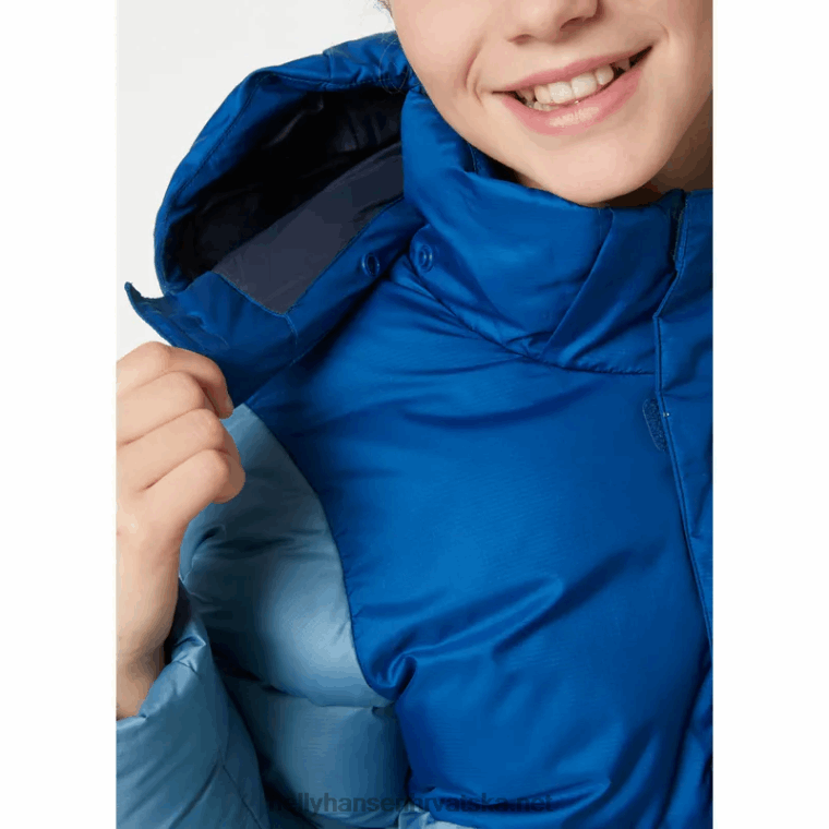 J0HV2761 juniors' vision pufnasta jakna djeca Helly-Hansen malahit/cloudberry