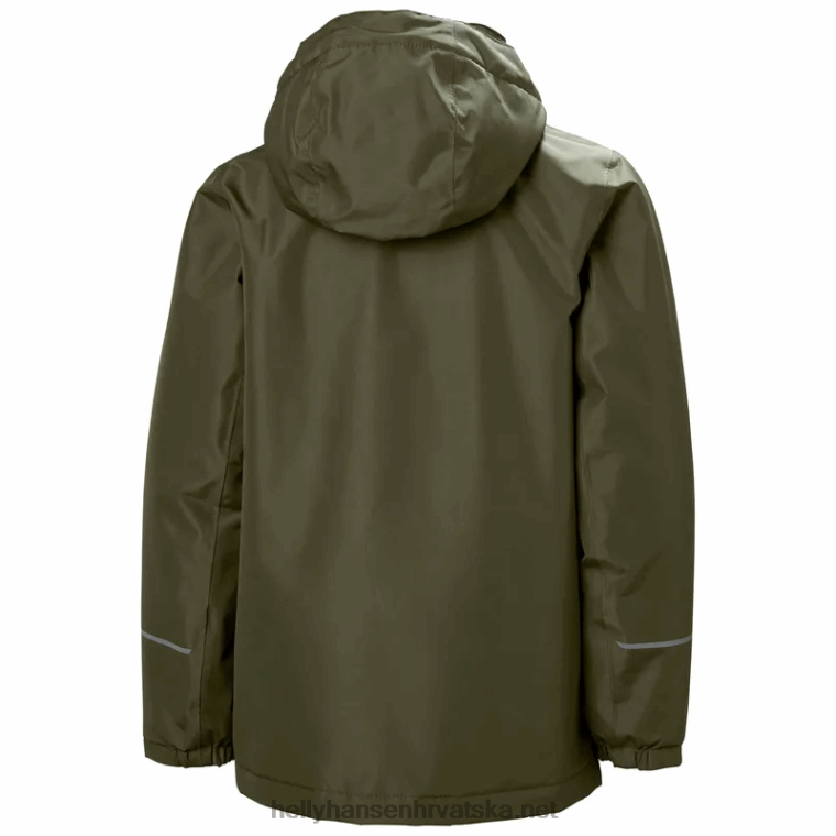 J0HV2770 vika izolirana kišna jakna za juniore djeca Helly-Hansen crna/mornarska