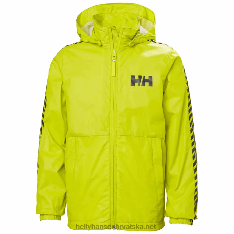 J0HV2809 juniorska prugasta vjetrovka djeca Helly-Hansen večer blu/crna