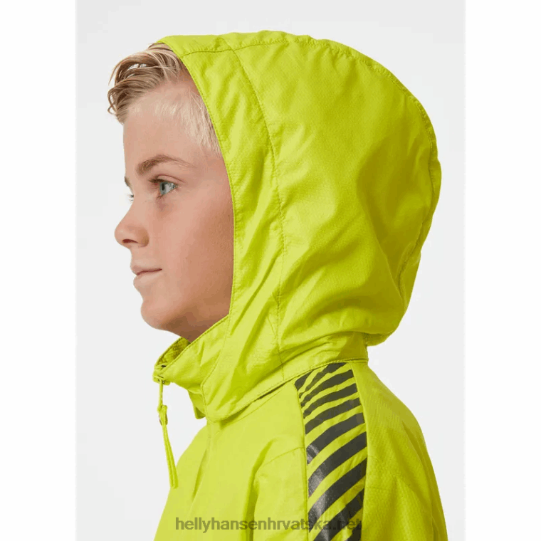 J0HV2809 juniorska prugasta vjetrovka djeca Helly-Hansen večer blu/crna