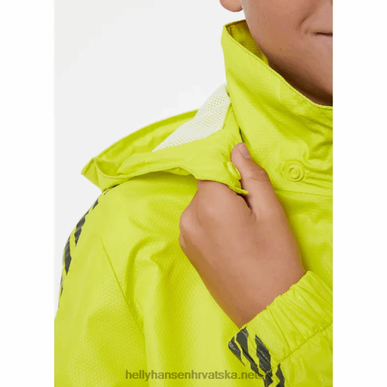 J0HV2809 juniorska prugasta vjetrovka djeca Helly-Hansen večer blu/crna