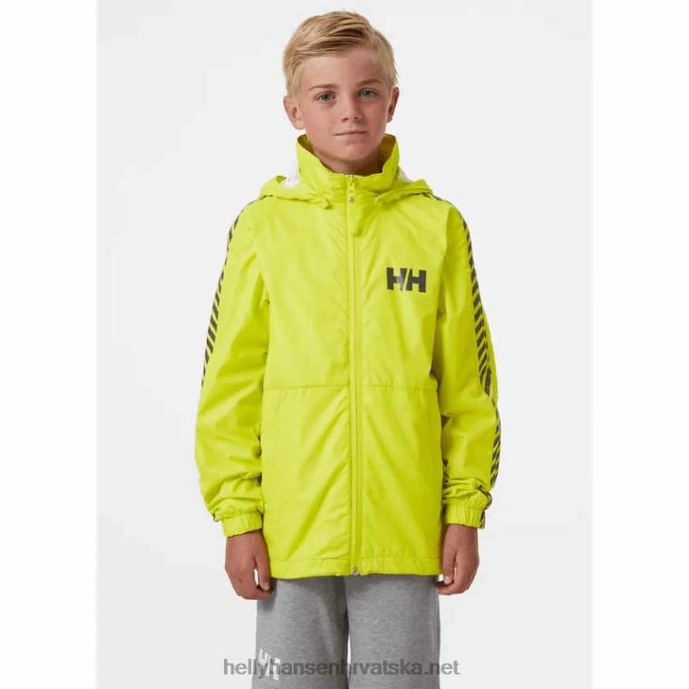 J0HV2809 juniorska prugasta vjetrovka djeca Helly-Hansen večer blu/crna