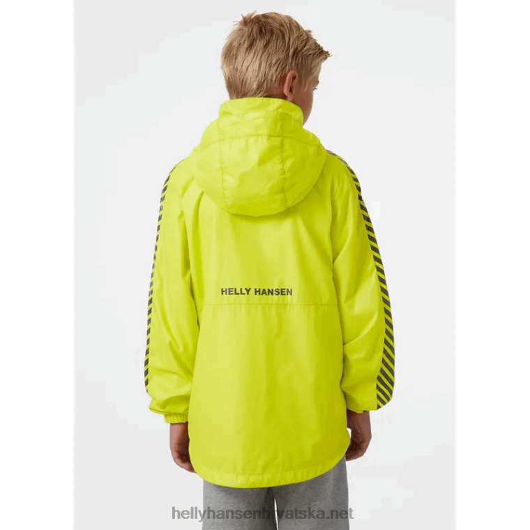 J0HV2809 juniorska prugasta vjetrovka djeca Helly-Hansen večer blu/crna