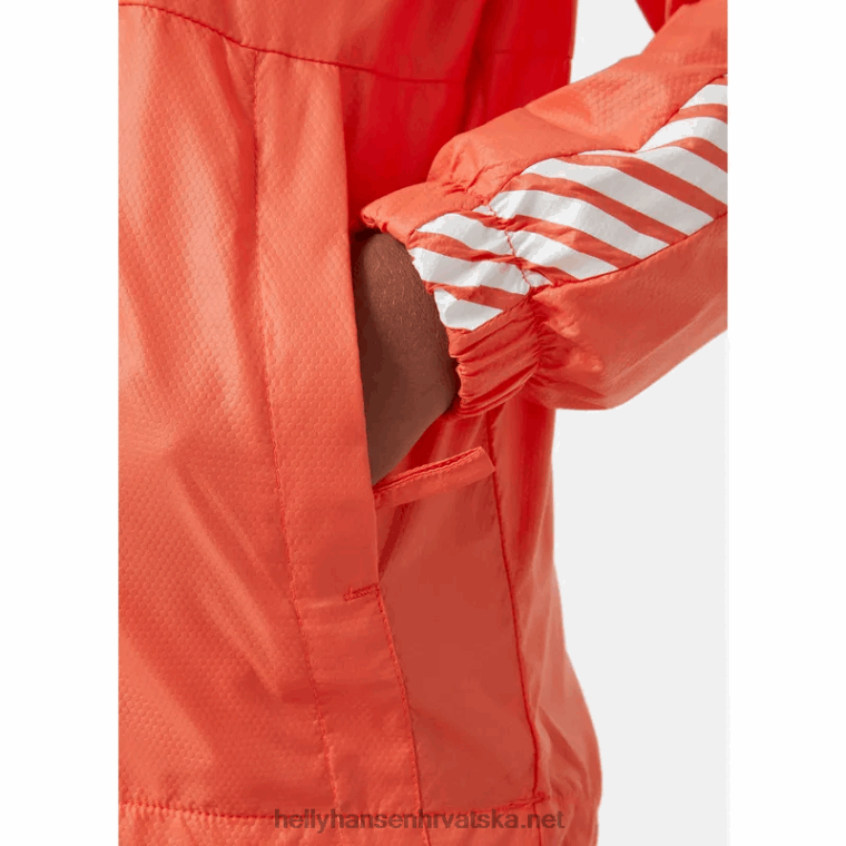 J0HV2810 juniorska prugasta vjetrovka djeca Helly-Hansen slatka limeta