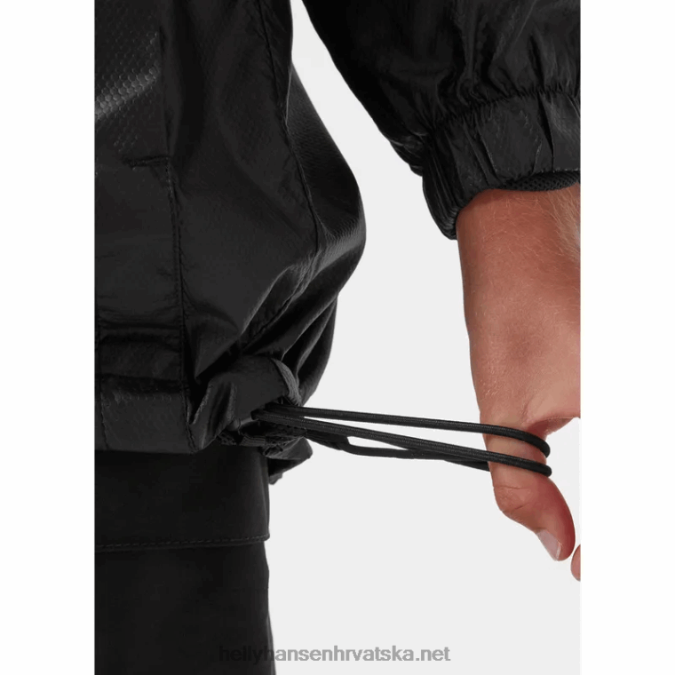 J0HV2811 juniorska prugasta vjetrovka djeca Helly-Hansen slatka limeta/vrući koralj