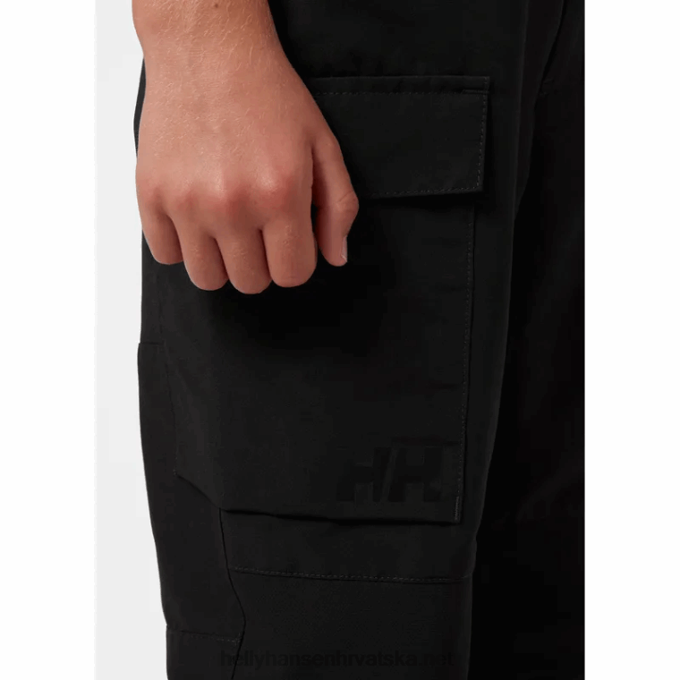 J0HV2468 juniorske planinarske hlače marke djeca Helly-Hansen azurit/lav zelena