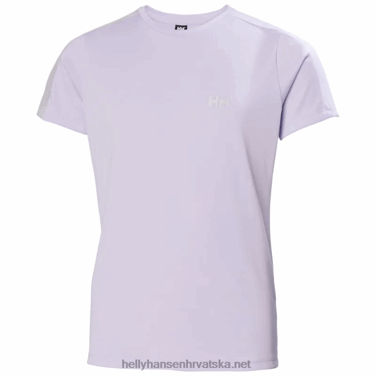 J0HV2512 juniorska aktivna tehnička majica djeca Helly-Hansen uzbuna crvena/siva melang/mornarska