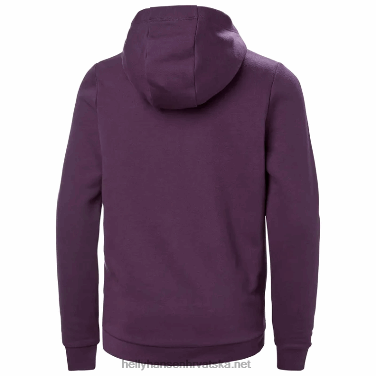 J0HV2495 majica s kapuljačom s hh logom za juniore 2.0 djeca Helly-Hansen crno