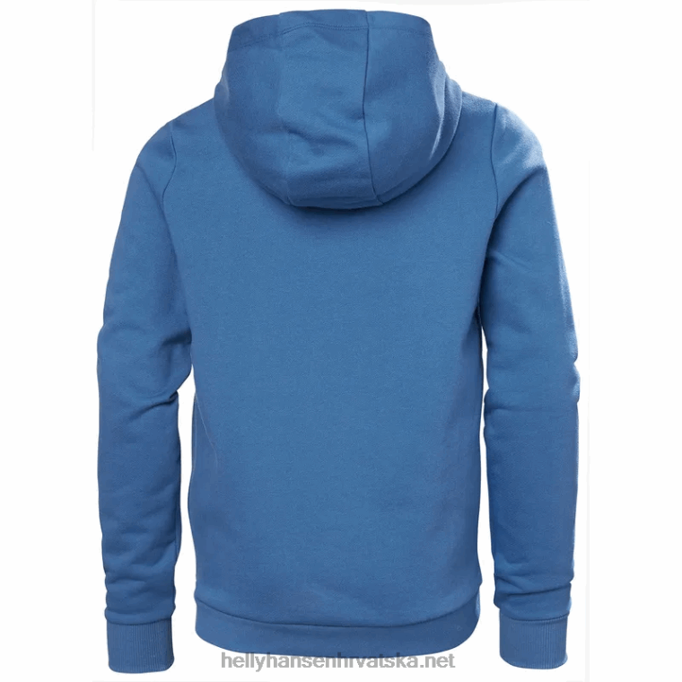 J0HV2499 majica s kapuljačom s hh logom za juniore 2.0 djeca Helly-Hansen breskva eho/oštra zelena