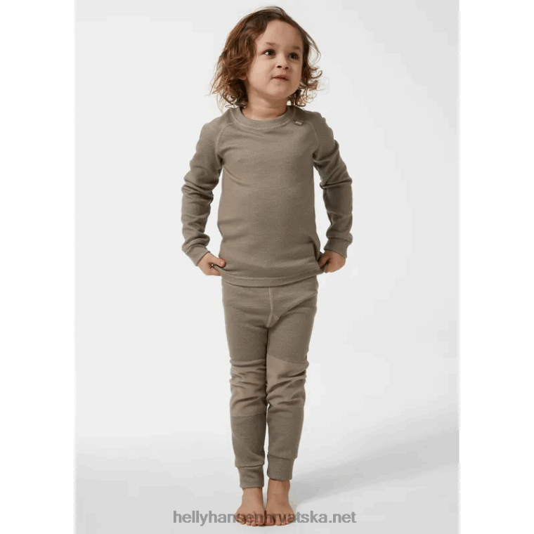 J0HV2357 dječji hh lifa merino osnovni sloj djeca Helly-Hansen sivi melang