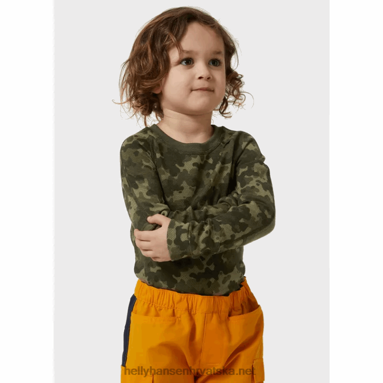 J0HV2360 dječji hh grafički lifa merino osnovni sloj djeca Helly-Hansen djetelina