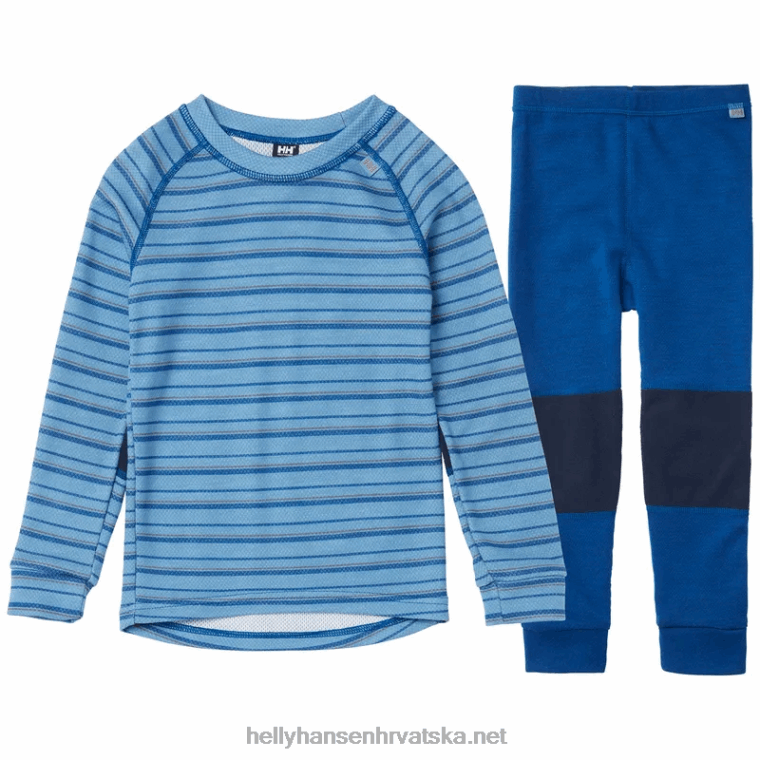 J0HV2363 dječji hh grafički lifa merino osnovni sloj djeca Helly-Hansen glicinija pu