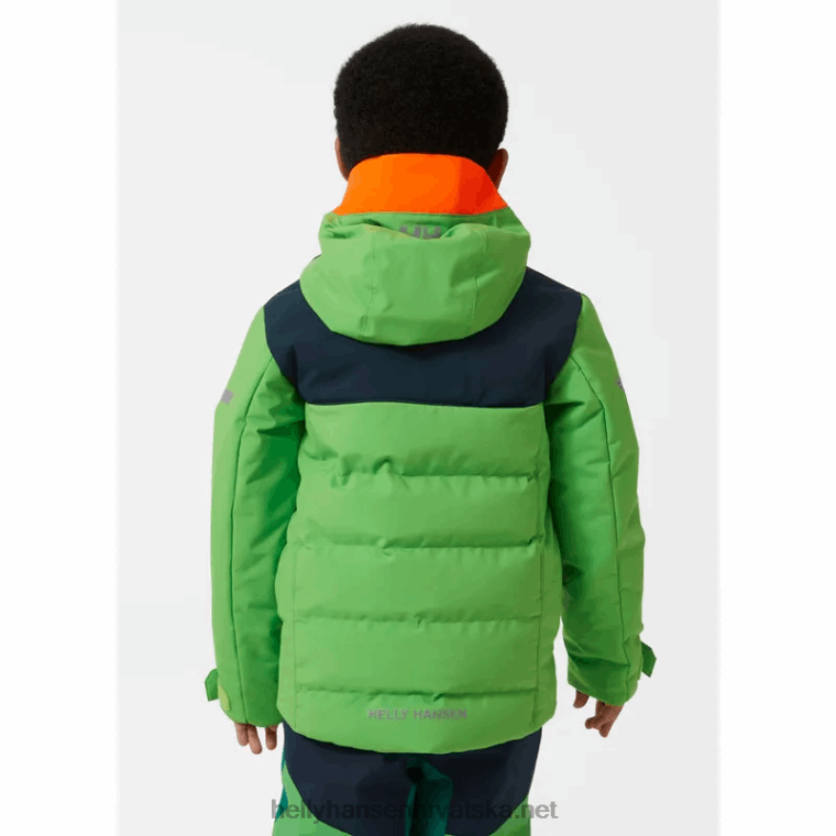 J0HV2289 dječja okomito izolirana skijaška jakna djeca Helly-Hansen ebanovina