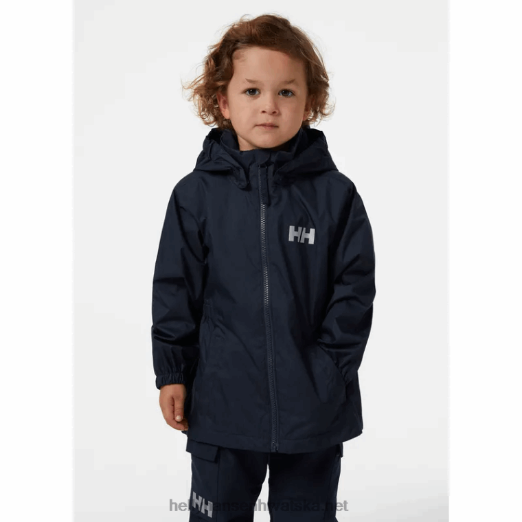J0HV2300 dječja sarah kišna jakna djeca Helly-Hansen smrvljena gra