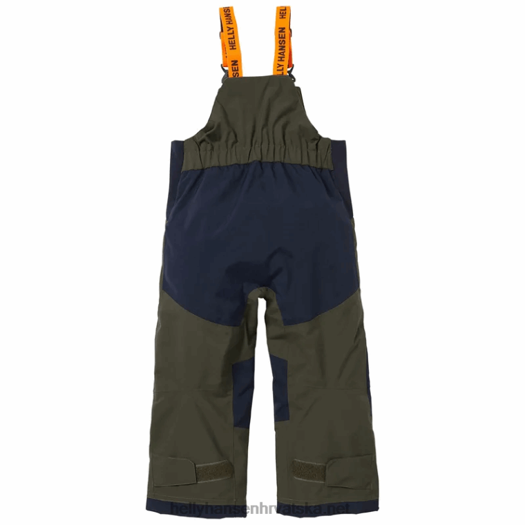 J0HV2306 dječji jahač 2 izolirana skijaška prsa djeca Helly-Hansen neonski koralj