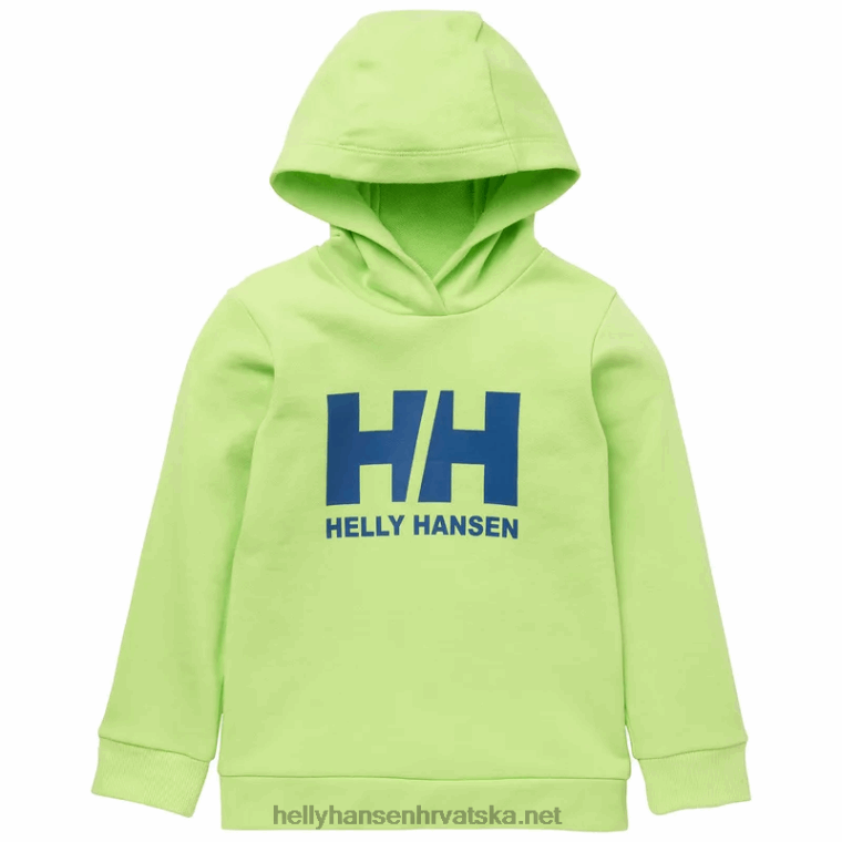 J0HV2368 dječja majica s kapuljačom s logotipom hh djeca Helly-Hansen vrijesak