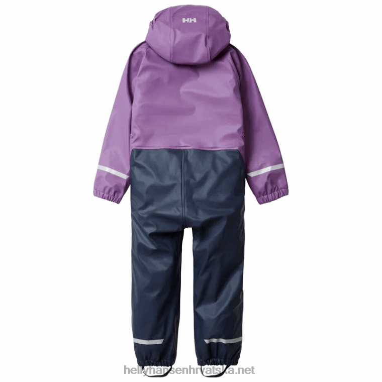 J0HV2312 dječji bergen kišni set s podstavom od flisa djeca Helly-Hansen mornarica