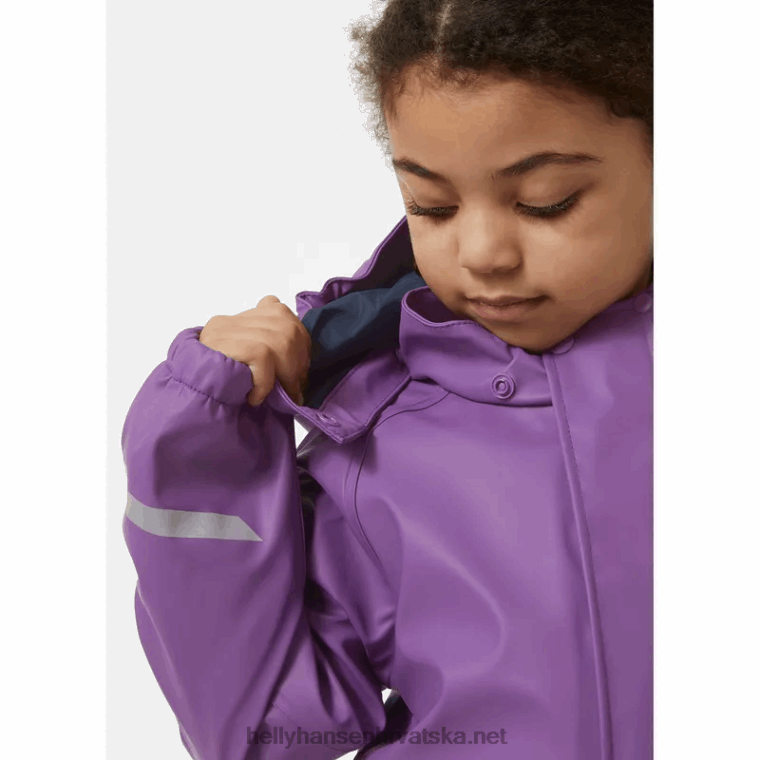 J0HV2312 dječji bergen kišni set s podstavom od flisa djeca Helly-Hansen mornarica