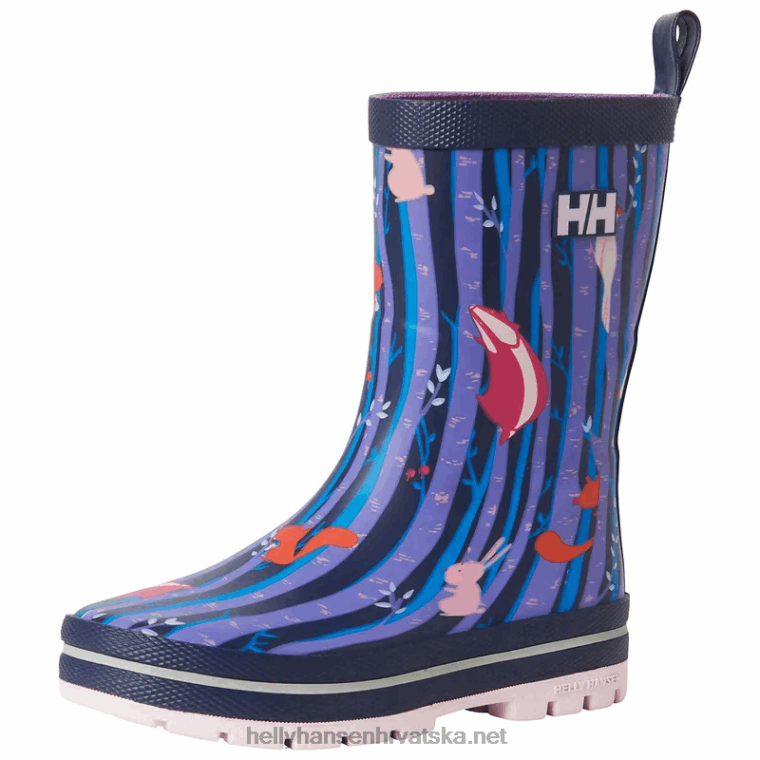 J0HV2527 jk ispis prskanja djeca Helly-Hansen crno