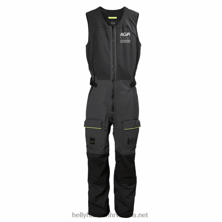 J0HV543 aegir trka salopette muškarci Helly-Hansen upozorenje crveno