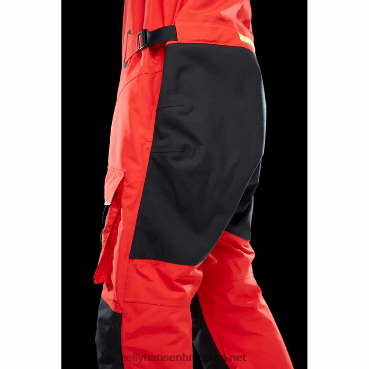 J0HV556 muške aegir hlače za oceansko jedrenje muškarci Helly-Hansen upozorenje crveno