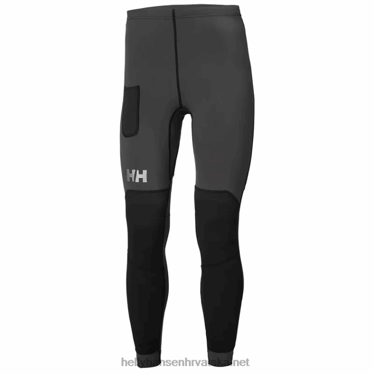 J0HV557 unisex hp otporne tajice za jedrenje muškarci Helly-Hansen ebanovina