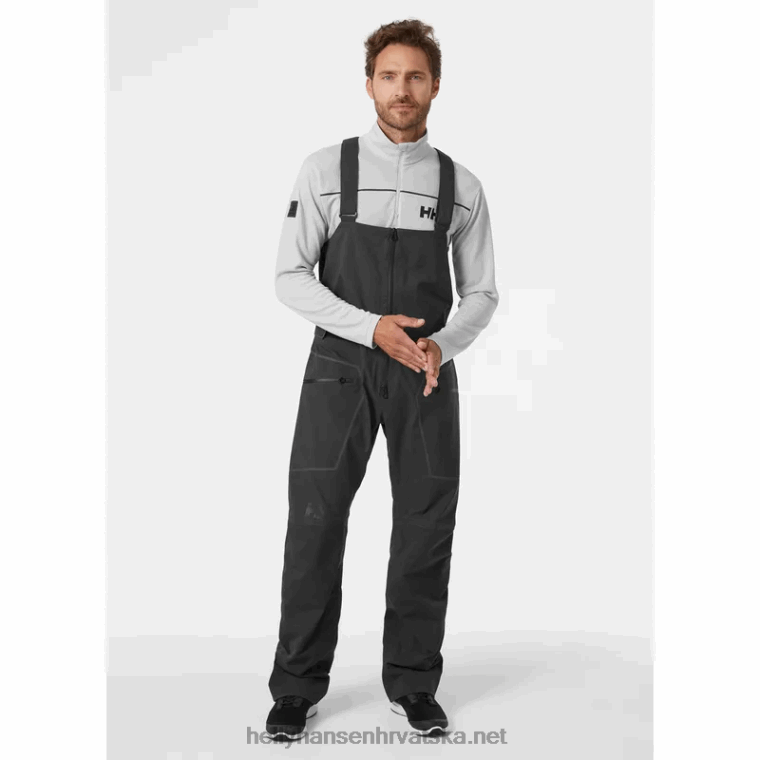 J0HV569 muški hp foil pro sailing bib muškarci Helly-Hansen ebanovina